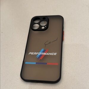 BMW Signature Black and Red Phone Case 16 PRO MAX